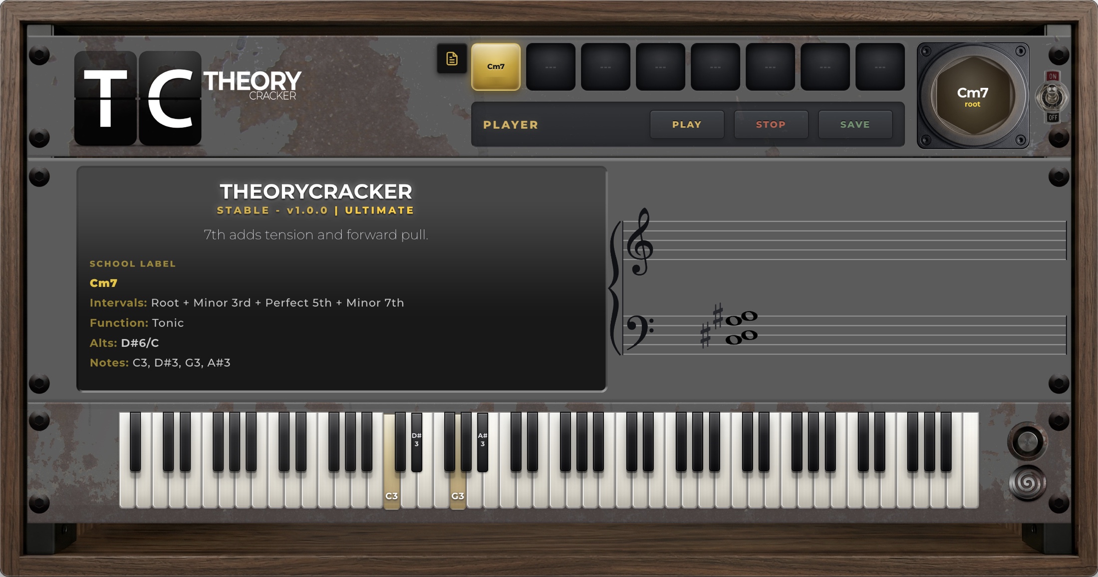 THEORYCRACKER Interface